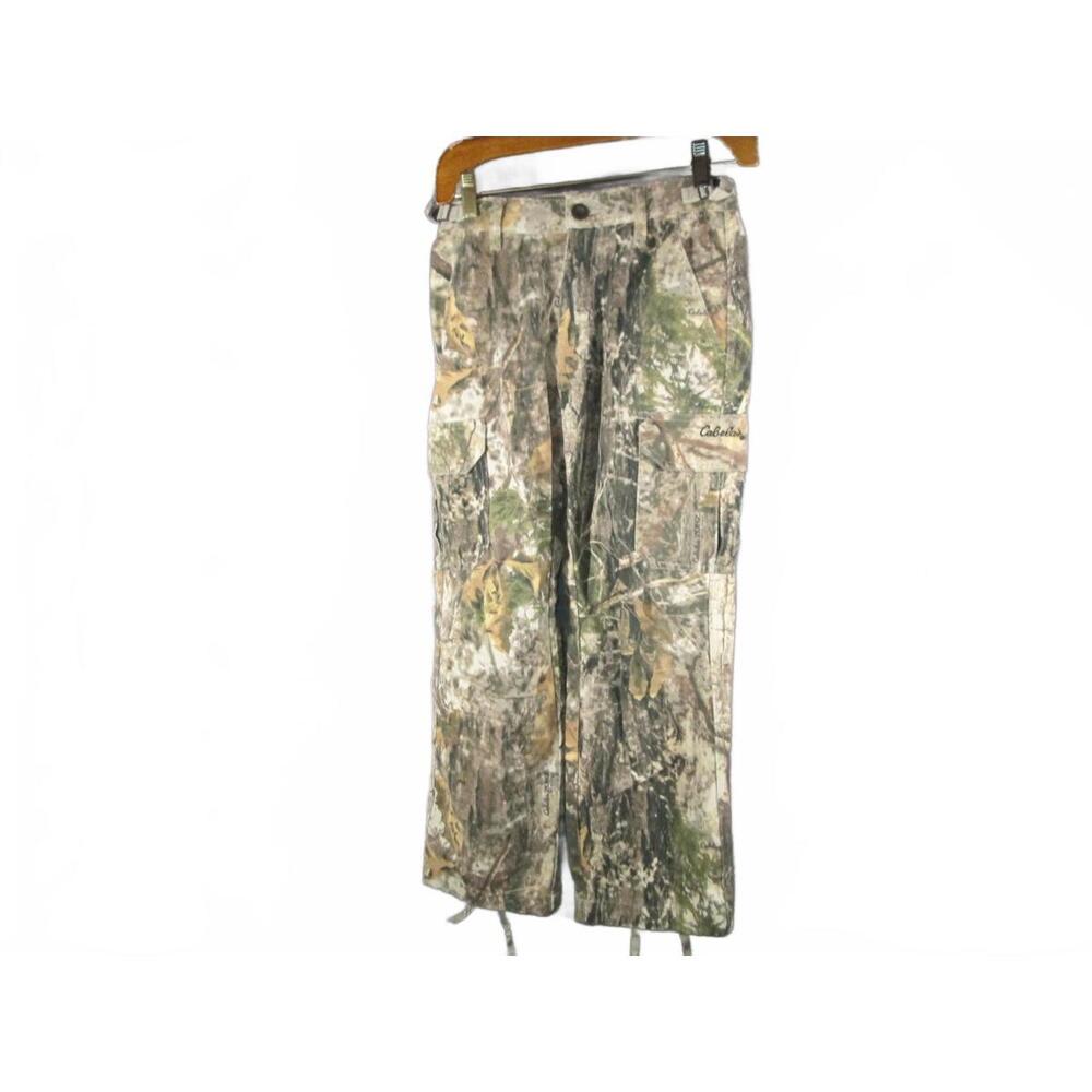 Cabela’s Youth Camo Pants Size 10 Zonz Woodlands Hunting Cargo Outdoors